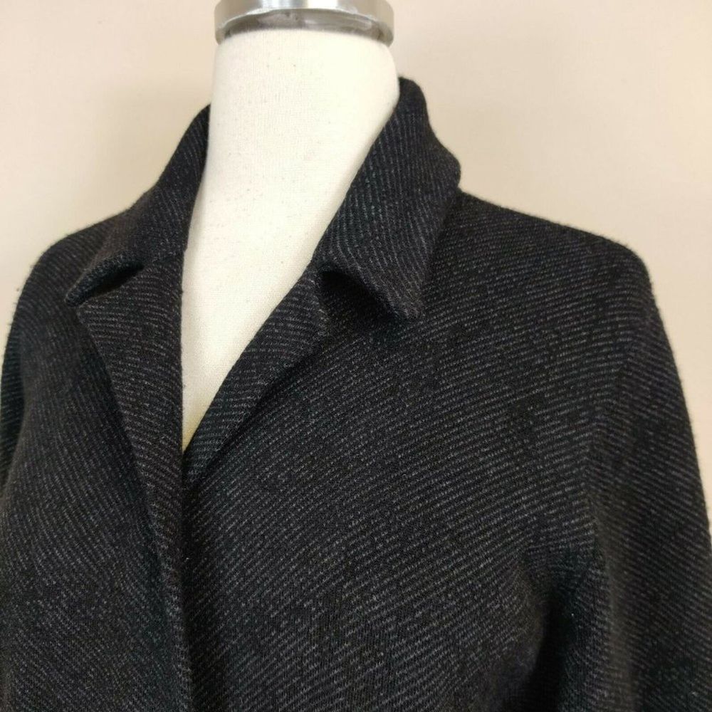 Eileen Fisher Wool Blazer women size large charcoal gray - Picture 4 of 6